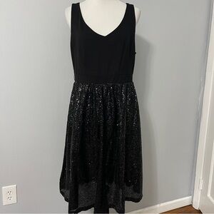 Torrid Black Midi sequins Cocktail Dress